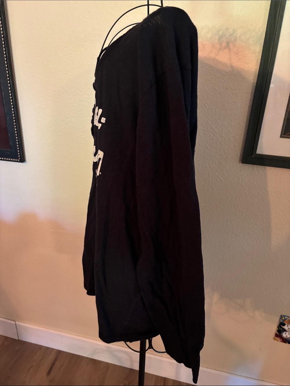 Harley-Davidson Black Long-Sleeve Logo Henley - Picture 5 of 9